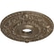 Ekena Millwork Rose Ceiling Medallion (Fits Canopies up to 7 1/4"), 18"OD x 3 1/2"ID x 1 1/2"P, Warm Silver CM18ROWSS - alternate 4